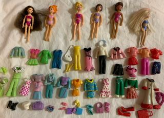 Polly Pocket Doll & Clothes Outfits Shoes Purses Accessories
