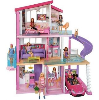 Mattel Barbie Dream House,  Pink Doll House With 8 Rooms And Accessorizes