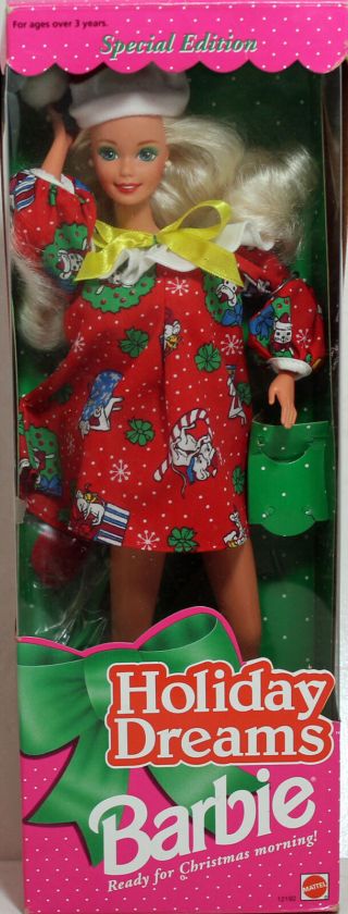 Barbie 12192 Ln Box 1992 Special Edition Holiday Dreams Doll