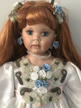 “angelique” 34” Porcelain Doll By Donna Rubert And Rustie For Paradise Galleries