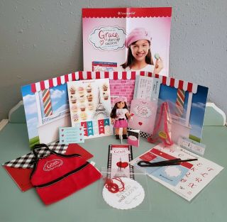 American Girl Grace Movie Debut Promotional Items Apron Cookie Cutter Crafts Htf