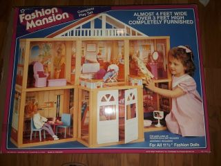 Vintage Fashion Mansion Doll House By Sears 1989 - Opened But