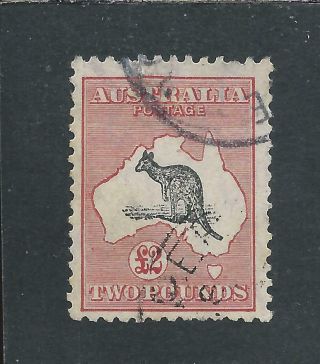 Australia 1931 - 36 £2 Black & Rose Fu Sg 138 Cat £600