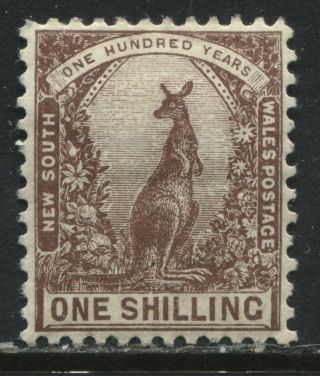 South Wales 1889 1/ Kangaroo Perf 12 By 11 1/2 O.  G.
