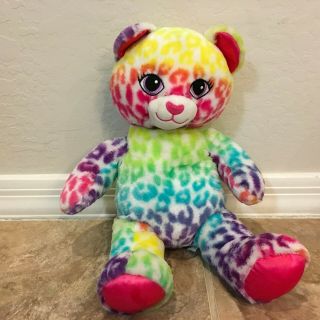 Build A Bear Workshop Tye Dye Girl Cheetah 18” Lion Leopard Plush
