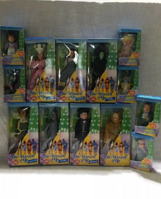 13 Vintage 1988 The Wizard Of Oz 50th Anniversary Dolls Rare Complete Set