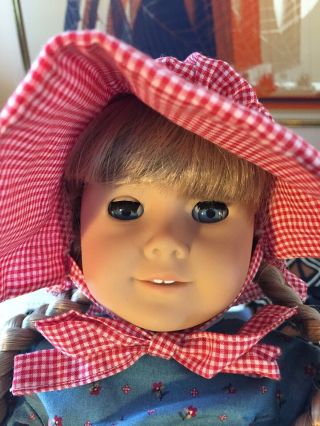 American Girl Pleasant Company Kirsten Doll Meet Outfit - Tan Body Plus Accessorie