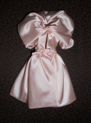 Barbie Silkstone Blush Beauty Pink Coat W/ Bows Fashion Only No Doll