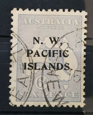 Nw Pacific Islands 1918 - 1922 6d Greyish Ultramarine Sg 110a Cv £65