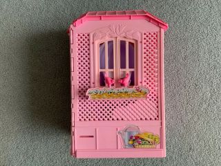 Mattel Pink Portable Fold Up Magic Key Barbie Doll House Bathtub Accessories