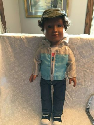 My Life Boy Doll African American.  18 Inch Cititoy 2015.  China.  Soft Curly