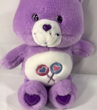 12” Share Care Bear Purple Lollipops Plush Doll Collectible Carebear Gift