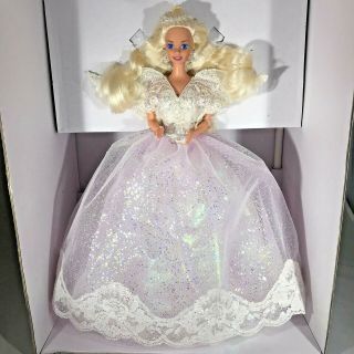 1993 Barbie Angel Lights Doll Christmas Tree Topper 1993 12 " Tall 10610 - 9993
