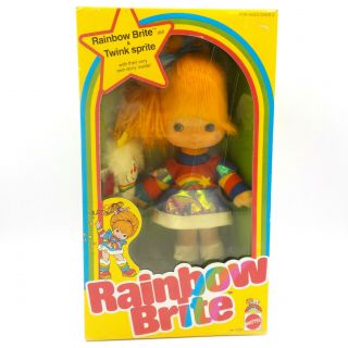 Vintage Rainbow Brite 10 " Doll & Twink Sprite (mattel 1983 7233)