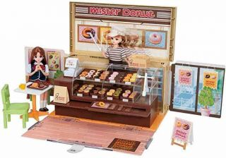 Takara Tomy Licca Chan Mister Donut Shop Doll Playhouse Toy Set From Japan F/s