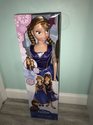Disney Frozen Anna My Size Doll 38 Inch Rare