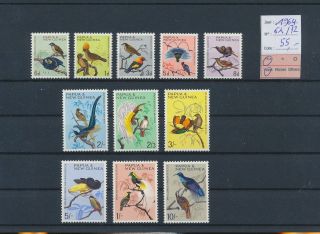 Ll13123 Papua Guinea 1964 Birds Animals Fine Lot Mnh Cv 55 Eur