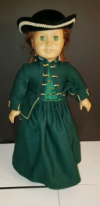 American Girl Doll Retired Felicity Green Riding Outfit