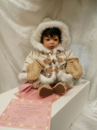 Adora Vinyl Boy Eskimo Baby Doll " Tuntusuk " W/parka 321/1000