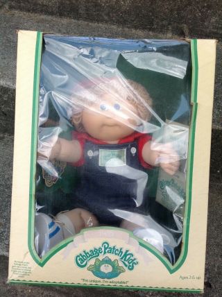 Vintage Coleco 1985 Cabbage Patch Kids Cpk Amos Clive Boy Doll Rare