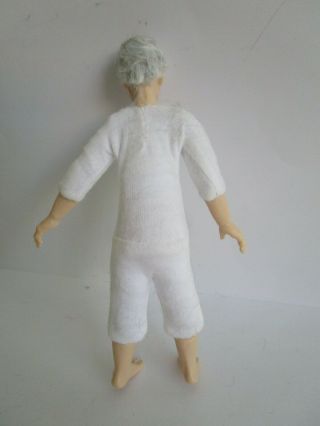 1:12 scale Heidi Ott 5.  5 inch balding old man doll with grey hair 3