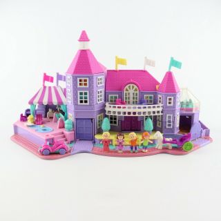 Polly Pocket 1994 Light Up Magical Mansion Complete W/ 5 Flags