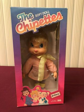 Vintage Alvin & The Chipmunks Chipettes Brittany Doll,  Ideal 1985