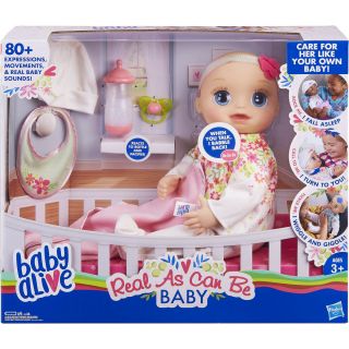 Baby Alive Real As Can Be Baby [blonde] 80,  Response Realistic Birthday Gift