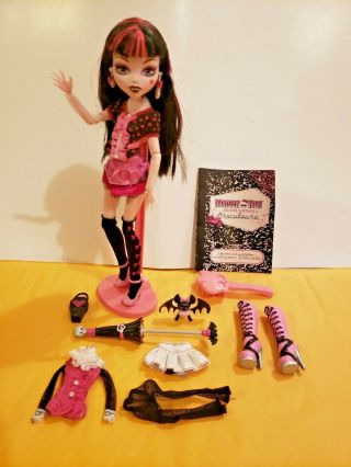 Draculaura 1st First Wave Monster High 12 " Inch W Pet Extra Clothes Accesories