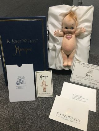 1999 Limited Edition Ltd Ed 1000 Felt R.  John Wright 8 " Kewpie Doll Orig Box