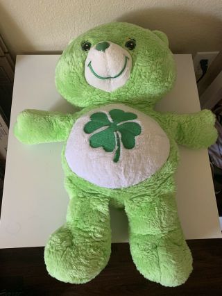 Care Bear Plush Extra Large 26”good Luck Bear Green