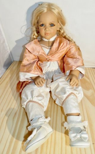 Jule By Annette Himstedt 23 " Tall Doll 1992/93 Blond Swedish Girl