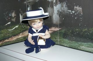 Franklin Princess Diana Baby Portrait Doll With Small Stain On White Of Hat