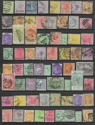 Victoria & Other States Selection 65 Stamps