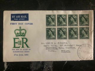 1953 Largs North Australia Fdc First Day Cover 3d Stamp Issue