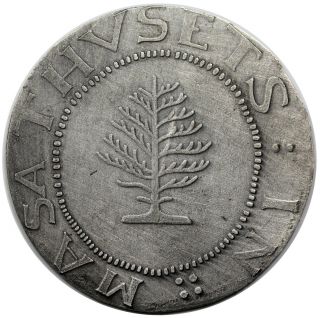 (c.  1958) Imitation 1652 Massachusetts Pine Tree Shilling,  Newman - Ps,  Unc Detail