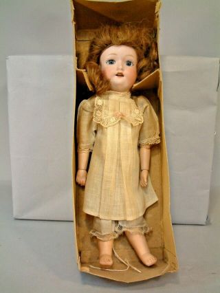 All - In - Box Morimura Brothers Antique Child Doll From Japan 12.  5 " Look