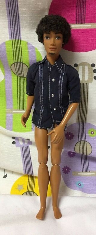 My Scene Boy Doll African American Curly Dark Hair With Blue Shirt Sutton Afro