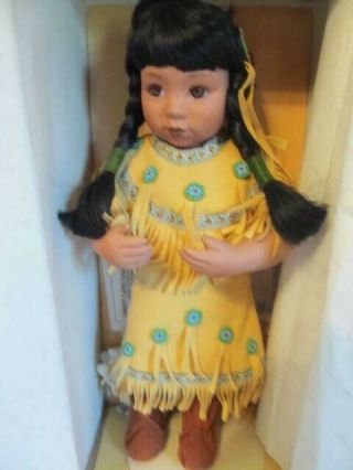 Danbury Gregory Perillo 14 " Native American Doll " Gentle Shepherd "