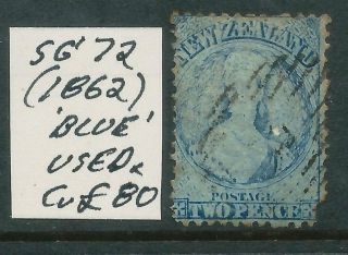 Zealand - 1862 Qv Chalon 2d 