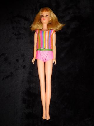 Stunning Long Hair Tnt Long Lashed Francie Doll In Swimsuit - - Near