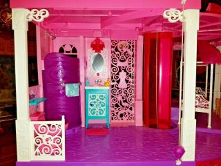 2013 Barbie Dream House 3 Story W/ Elevator,  Sound,  8 Dolls & Many 3
