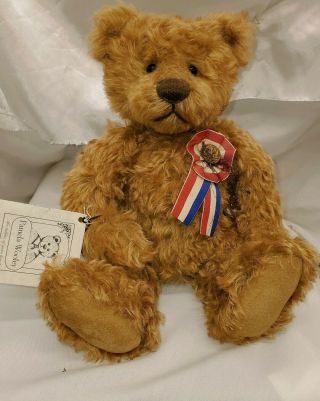 Pamela Wooley 2002 Mohair Teddy Bear " Harrison "