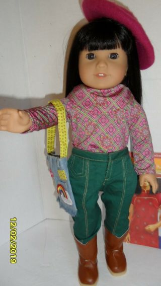 American Girl Ivy Ling Doll Retired With 2 Outfits,  Book