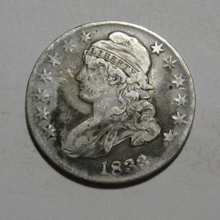 1833 Capped Bust Half Dollar - Very Fine,  - 117su - 2