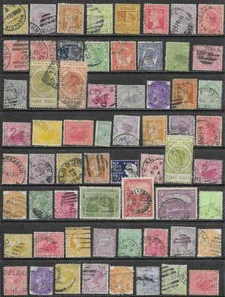 Victoria & Other States Selection 63 Stamps