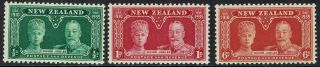 Zealand 1935 Kgv Silver Jubilee Set