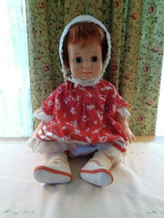 Awesome Vintage 1972 Ideal “chrissy” Doll - Pull Ring To Make Hair Shorter