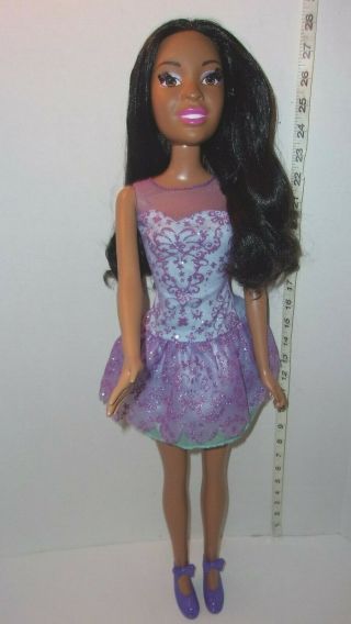 Mattel Barbie Best Fashion Friend 28 " Doll My Size African American Black Brown