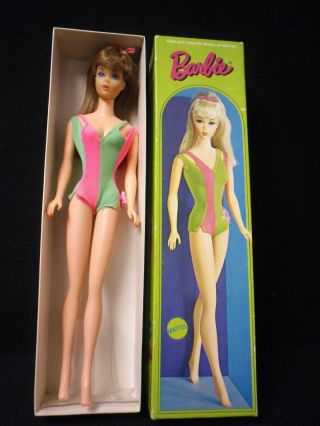 1970 Brunette Standard Model Barbie Box